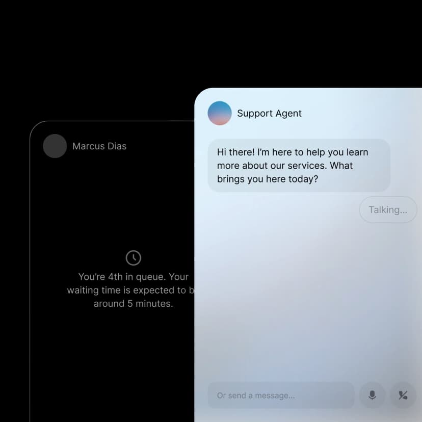 Inbound call being answered by AI agent